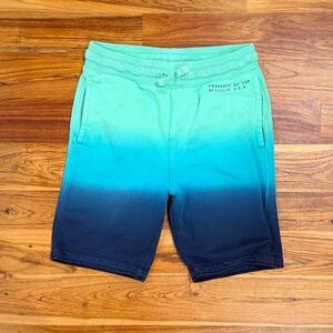 Gap Kids Pull On 7" Fleece Shorts Tie Dye Gradient Size Large